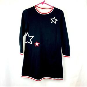AliFavorite Girl Black Tunic Sweater Dress Size M 8-10 Holiday